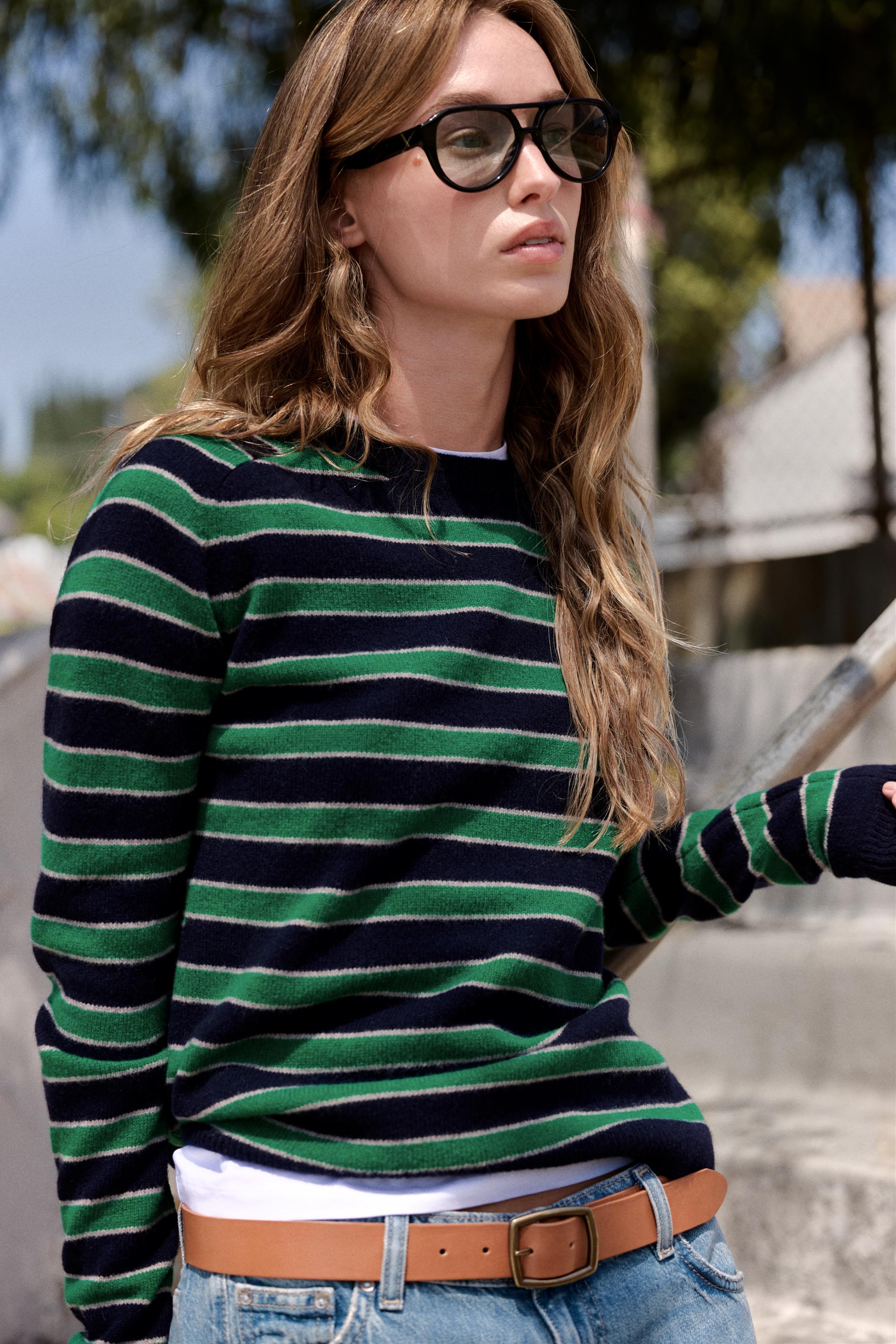 100% WOOL STRIPED JUMPER